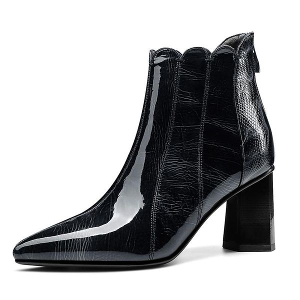 boots elegant pointed toe ladies ankle genuine leather high heels shoes woman night club basic size 40 41, Black
boots elegant pointed toe ladies ankle genuine leather high heels shoes woman night club basic size 40 41, Black