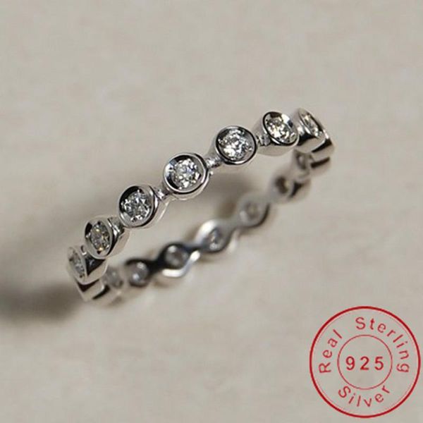 cluster rings 100% original 925 sterling silver eternity diamond cz ring engagement wedding band for women bridal charm party jewelry, Golden;silver
cluster rings 100% original 925 sterling silver eternity diamond cz ring engagement wedding band for women bridal charm party jewelry, Golden;silver