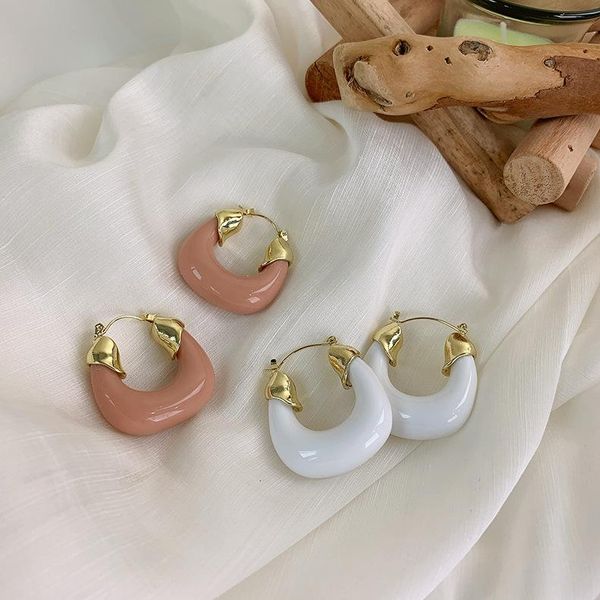 hoop & huggie 2021 korean resin pink geometric vintage temperament earrings for women fashion jewelry party gift oorbellen pendientes, Golden;silver
hoop & huggie 2021 korean resin pink geometric vintage temperament earrings for women fashion jewelry party gift oorbellen pendientes, Golden;silver