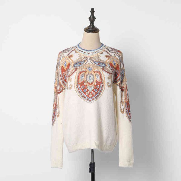 women's sweaters female multicolored printing jersey winter around the neck long sleeve jumpers female vinatge elegant pullover hair d, White;black
women's sweaters female multicolored printing jersey winter around the neck long sleeve jumpers female vinatge elegant pullover hair d, White;black