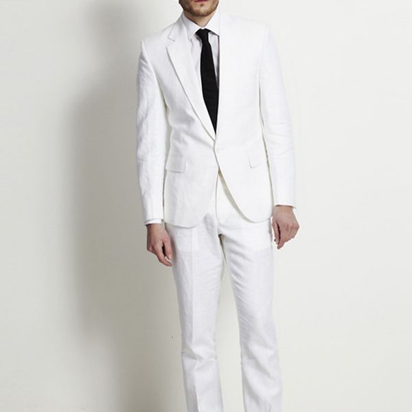 men's suits & blazers linen slim fit white men wedding groom wear tuxedos 2 pieces (jacket+pants) bridegroom prom costume homme bl, White;black
men's suits & blazers linen slim fit white men wedding groom wear tuxedos 2 pieces (jacket+pants) bridegroom prom costume homme bl, White;black