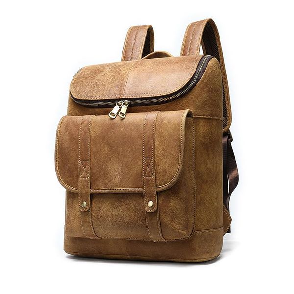 backpack large capacity round cover zipper anti-theft rucksack 15.6 inch computer frosted first layer cowhide men's
backpack large capacity round cover zipper anti-theft rucksack 15.6 inch computer frosted first layer cowhide men's