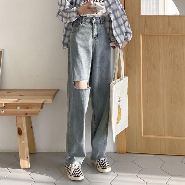 women's jeans straight ripped baggy high waist wide leg denim clothing streetwear harajuku leisure full pants female 2021, Blue
women's jeans straight ripped baggy high waist wide leg denim clothing streetwear harajuku leisure full pants female 2021, Blue