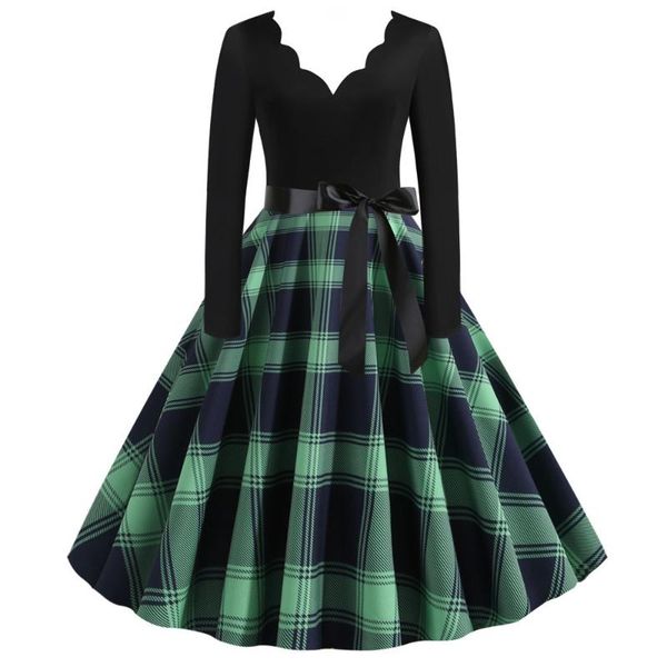 spring 2021 women dress long sleeve plaid v-neck casual dot print clothes vintage party streetwear vestidos dresses, Black;gray
spring 2021 women dress long sleeve plaid v-neck casual dot print clothes vintage party streetwear vestidos dresses, Black;gray