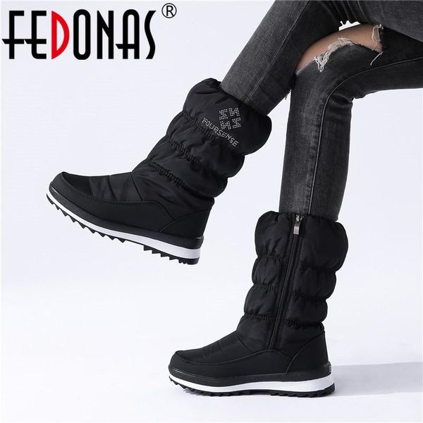 boots fedonas warm comfortable female flats platform snow winter zipper women mid-calf casual office basic shoes woman, Black
boots fedonas warm comfortable female flats platform snow winter zipper women mid-calf casual office basic shoes woman, Black