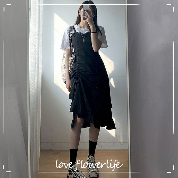 summer gothic black dress women y2k spaghetti strap vintage dress female evening party dress korean harajuku 210521, Black;gray
summer gothic black dress women y2k spaghetti strap vintage dress female evening party dress korean harajuku 210521, Black;gray