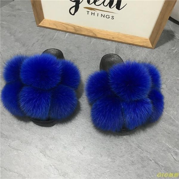 slippers fur slides women's real whole balls open toe fluffy house outdoor party lh1z, Black
slippers fur slides women's real whole balls open toe fluffy house outdoor party lh1z, Black
