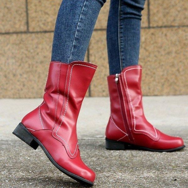 boots 2021 winter women's side zipper large size comfortable high tube round toe rubber shoes botines mujer, Black
boots 2021 winter women's side zipper large size comfortable high tube round toe rubber shoes botines mujer, Black