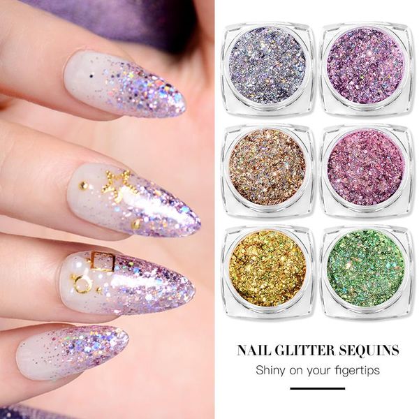 nail glitter 6pcs/set gold purple colorful glitters powder set holographics flake art sequins diy decoration, Silver;gold
nail glitter 6pcs/set gold purple colorful glitters powder set holographics flake art sequins diy decoration, Silver;gold