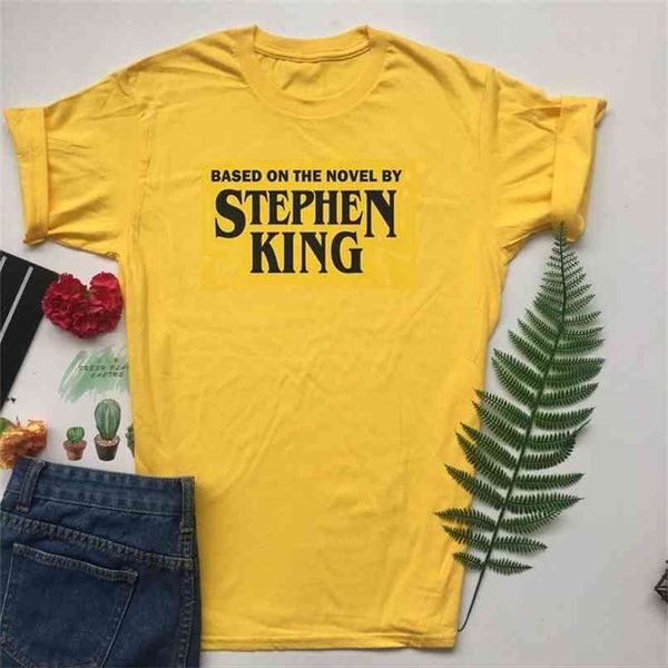 based on the novel by stephen king t shirt horror fashion halloween losers club vintage 210512, White
based on the novel by stephen king t shirt horror fashion halloween losers club vintage 210512, White