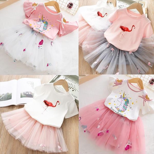 girls clothing sets summer princess girl dress bling star flamingo unicorn print 2pcs set children dresses, Red;yellow
girls clothing sets summer princess girl dress bling star flamingo unicorn print 2pcs set children dresses, Red;yellow