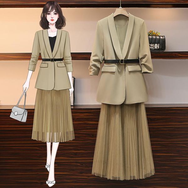 two piece dress korean style womens suits blazer with skirt womans ensemble femme 2 pieces jacket and skirts, White
two piece dress korean style womens suits blazer with skirt womans ensemble femme 2 pieces jacket and skirts, White