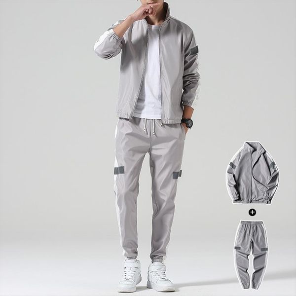 and autumn solid color sweater mens tracksuits trousers two piece running sports leisure suit clothes for men outfit set, Gray
and autumn solid color sweater mens tracksuits trousers two piece running sports leisure suit clothes for men outfit set, Gray
