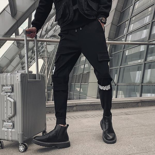 spring side pocket decor black women pant streetwear hip hop slim casual joggers trousers ankle length all match 34
spring side pocket decor black women pant streetwear hip hop slim casual joggers trousers ankle length all match 34