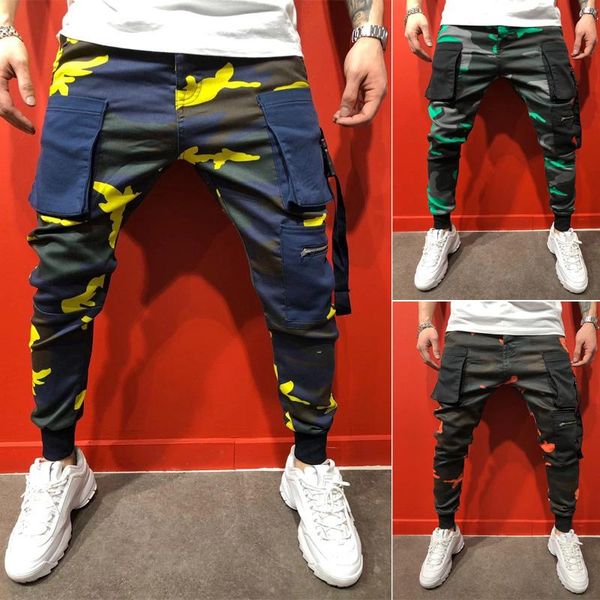 men's pants fashion men sports pant skinny military camouflage long trouser casual jumpsuit slim fit, Black
men's pants fashion men sports pant skinny military camouflage long trouser casual jumpsuit slim fit, Black