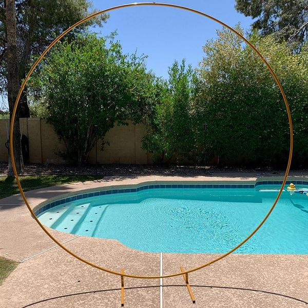 party decoration wedding round arch birthday iron ring background lawn flower stand supplies frame
party decoration wedding round arch birthday iron ring background lawn flower stand supplies frame