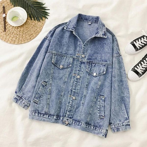 women's jackets 2021 spring autumn solid color denim jacket women vintage streetwear jean casual female outwear casaco feminino, Black;brown
women's jackets 2021 spring autumn solid color denim jacket women vintage streetwear jean casual female outwear casaco feminino, Black;brown