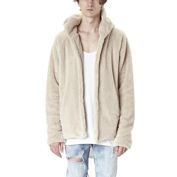 men's wool & blends autumn and winter high street slit strut plush cardigan coat men women with the same sweater warm, Black
men's wool & blends autumn and winter high street slit strut plush cardigan coat men women with the same sweater warm, Black