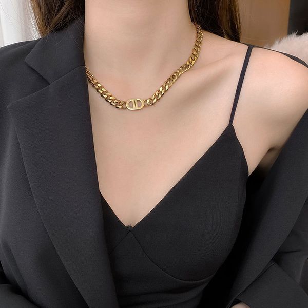 ins net red gold thick chain letter d titanium steel necklace female hip hop personality pig nose clavicle versatile neck, Silver
ins net red gold thick chain letter d titanium steel necklace female hip hop personality pig nose clavicle versatile neck, Silver