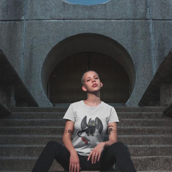 women's t-shirt dragon toothless night fury inspired t shirt simple graphic women tshirt summer gray ladies tee, White
women's t-shirt dragon toothless night fury inspired t shirt simple graphic women tshirt summer gray ladies tee, White