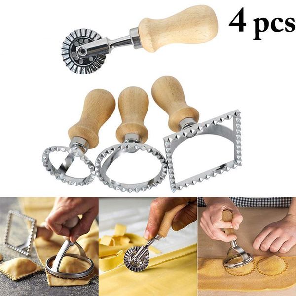 4pcs ravioli cutter set pasta press making mold wooden handle fluted dough slicer pastry tool kitchen accessory baking & tools
4pcs ravioli cutter set pasta press making mold wooden handle fluted dough slicer pastry tool kitchen accessory baking & tools