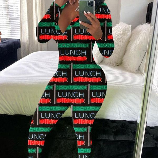 women rompers bodycon jumpsuits trendy letter print deep v neck long sleeve button decoration stretch one piece outfits women's &, Black;white
women rompers bodycon jumpsuits trendy letter print deep v neck long sleeve button decoration stretch one piece outfits women's &, Black;white