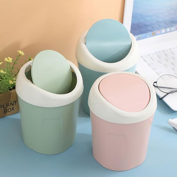 waste bins deskmini trash can detachable swing lid small desk organizer garbage bin household cleaning tool 
waste bins deskmini trash can detachable swing lid small desk organizer garbage bin household cleaning tool