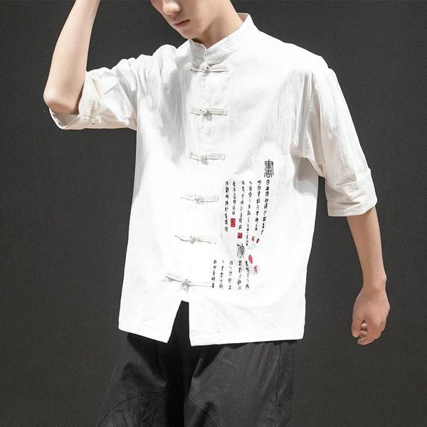 ethnic clothing hanfu blouse chinese style men cotton casual shirt trousers retro embroidery qipao t-shirt harem pants tang sui, Red
ethnic clothing hanfu blouse chinese style men cotton casual shirt trousers retro embroidery qipao t-shirt harem pants tang sui, Red