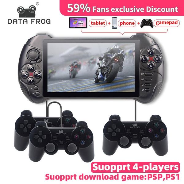 data frog handheld game console for psp/ps1/pubg/moba games support 4 players touch screen all android apps or portable
data frog handheld game console for psp/ps1/pubg/moba games support 4 players touch screen all android apps or portable