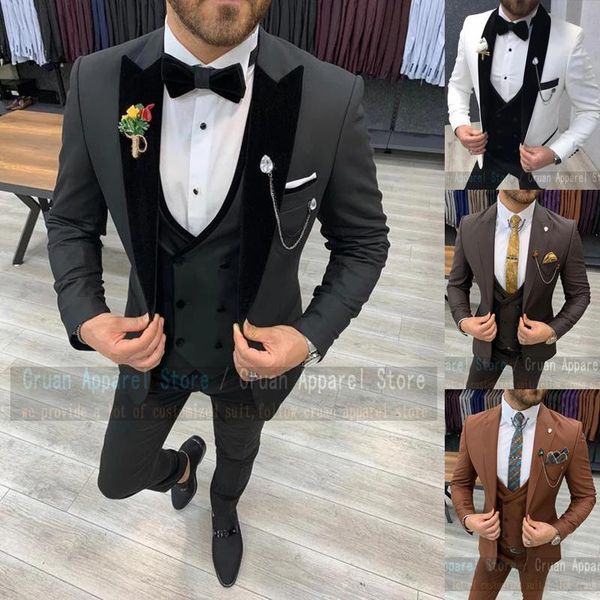 men's suits & blazers fashion black for men formal slim fit man groom wedding dress tuxedo business jacket double breasted vest pants 3, White;black
men's suits & blazers fashion black for men formal slim fit man groom wedding dress tuxedo business jacket double breasted vest pants 3, White;black
