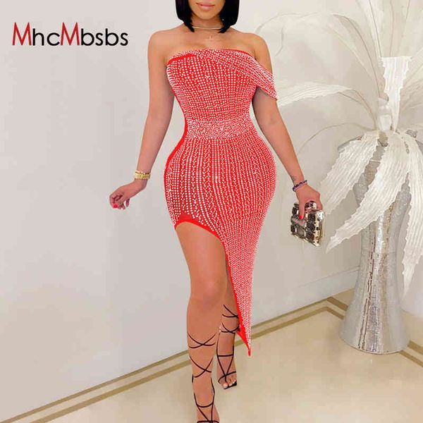 pave party dresses women evening elegant night club backless midi dress summer strapless split bodycon robe 210517, Black;gray 
pave party dresses women evening elegant night club backless midi dress summer strapless split bodycon robe 210517, Black;gray