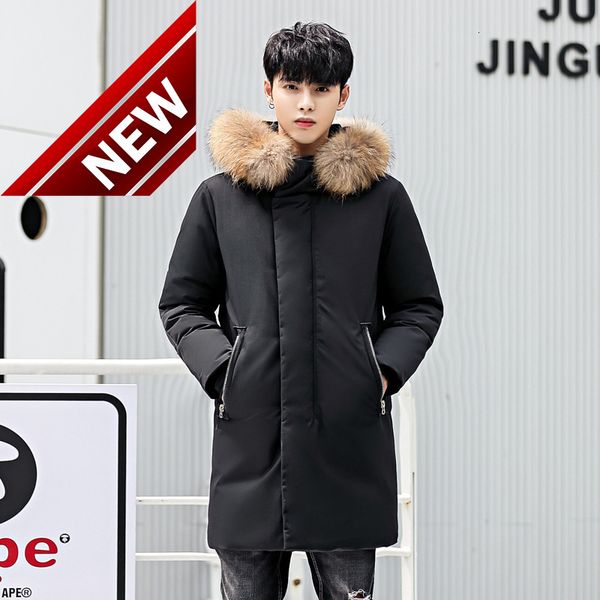 -20 degrees winter down coats hooded men's 90% white duck jackets fashion male leisure thick parkas long warm men overcoats, Black
-20 degrees winter down coats hooded men's 90% white duck jackets fashion male leisure thick parkas long warm men overcoats, Black