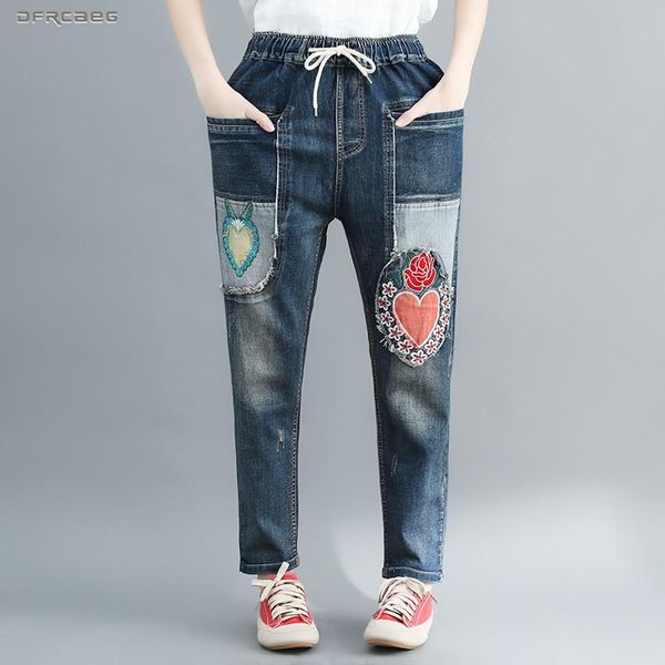 plus size retro women jeans 2021 spring fashion streetwear boyfriends denim harem pants embroidery loose trousers femme women's, Blue
plus size retro women jeans 2021 spring fashion streetwear boyfriends denim harem pants embroidery loose trousers femme women's, Blue