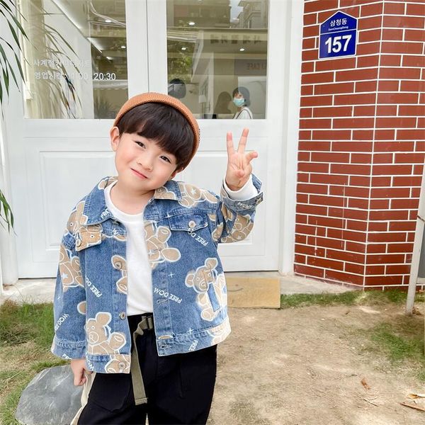 jackets korean style cartoon bear print denim coats for boys and girls fashion casual all-match 2-7y, Blue;gray
jackets korean style cartoon bear print denim coats for boys and girls fashion casual all-match 2-7y, Blue;gray