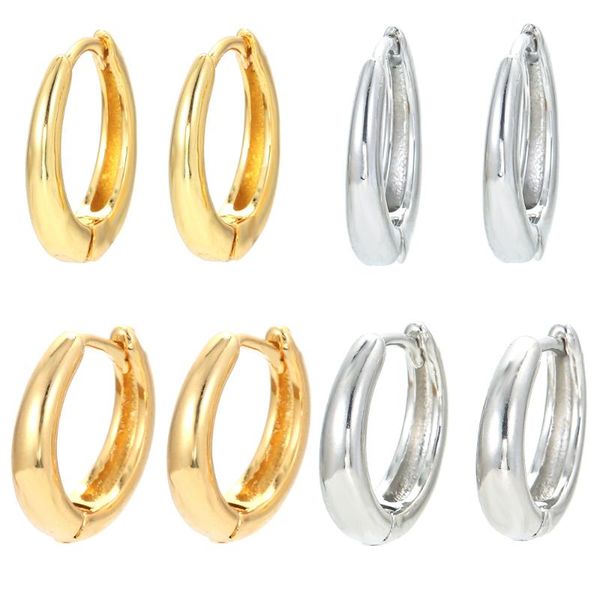 hoop & huggie eyika classic copper metal smooth earrings for woman fashion korean jewelry temperament girls daily wear pendientes aro, Golden;silver
hoop & huggie eyika classic copper metal smooth earrings for woman fashion korean jewelry temperament girls daily wear pendientes aro, Golden;silver