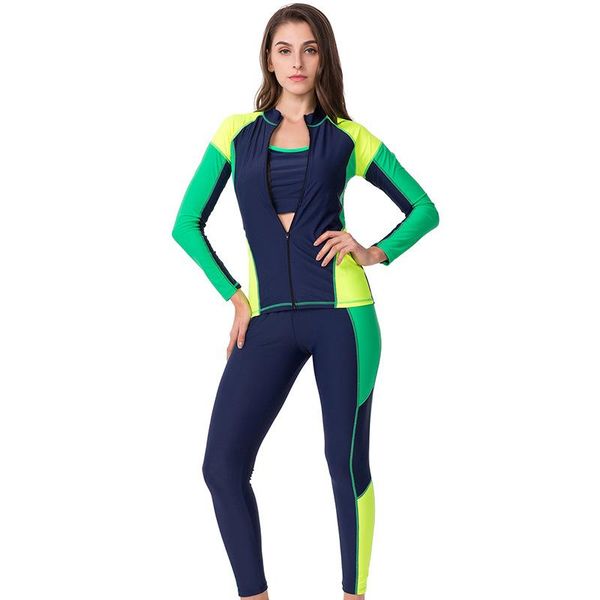 women patchwork long sleeve rash guard swimwear push up swimsuit four pieces surfing suit with bra bathing shorts pants one-piece suits
women patchwork long sleeve rash guard swimwear push up swimsuit four pieces surfing suit with bra bathing shorts pants one-piece suits