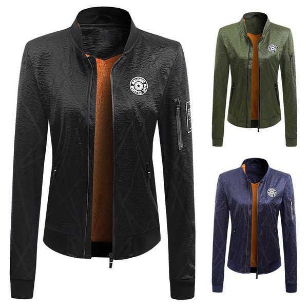 women's jackets 2021 autumn winter outerwear womens baseball collar motorcycle punk fleece jacket ladies zipper business casual slim co, Black;brown
women's jackets 2021 autumn winter outerwear womens baseball collar motorcycle punk fleece jacket ladies zipper business casual slim co, Black;brown