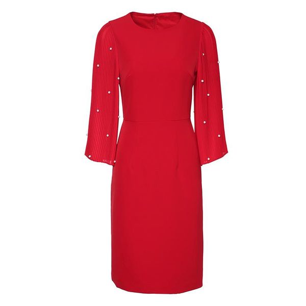casual dresses spring and summer 2021 fashion women's elegant nail bead flare sleeve solid slim dress o-neck patchwork, Black;gray
casual dresses spring and summer 2021 fashion women's elegant nail bead flare sleeve solid slim dress o-neck patchwork, Black;gray