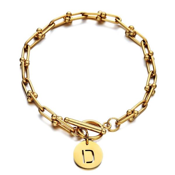 stainless steel u chain initial letter charm bracelet for women girls medals 26 alphabet bracelets custom name jewelry, Golden;silver
stainless steel u chain initial letter charm bracelet for women girls medals 26 alphabet bracelets custom name jewelry, Golden;silver