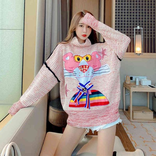 women's hoodies & sweatshirts autumn new chic bow cartoon beaded sequin turtleneck loose long sleeve pullover knitted, Black
women's hoodies & sweatshirts autumn new chic bow cartoon beaded sequin turtleneck loose long sleeve pullover knitted, Black