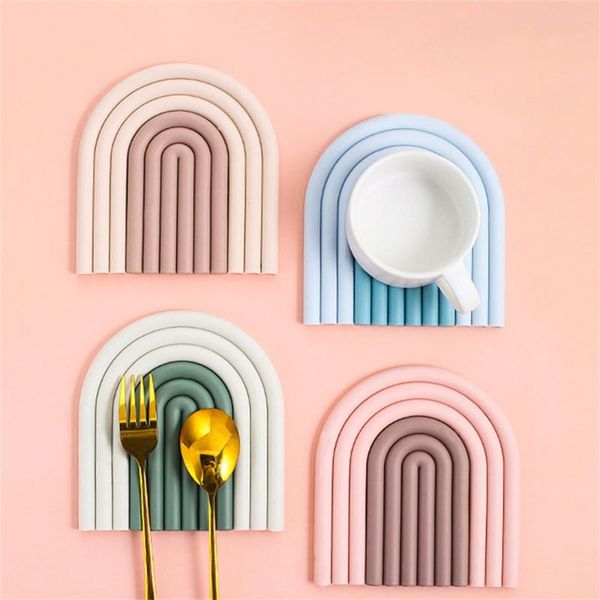 mats & pads nordic rainbow lace silicone coasters non-slip table mat cup tea mug coffee plate kitchen drinkware decorative 1pc
mats & pads nordic rainbow lace silicone coasters non-slip table mat cup tea mug coffee plate kitchen drinkware decorative 1pc