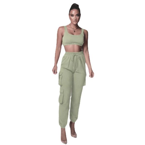 running sports summer jogger pants tracksuits set tanks+ joggers outfits women clothing sets crop trouser suits, Gray
running sports summer jogger pants tracksuits set tanks+ joggers outfits women clothing sets crop trouser suits, Gray