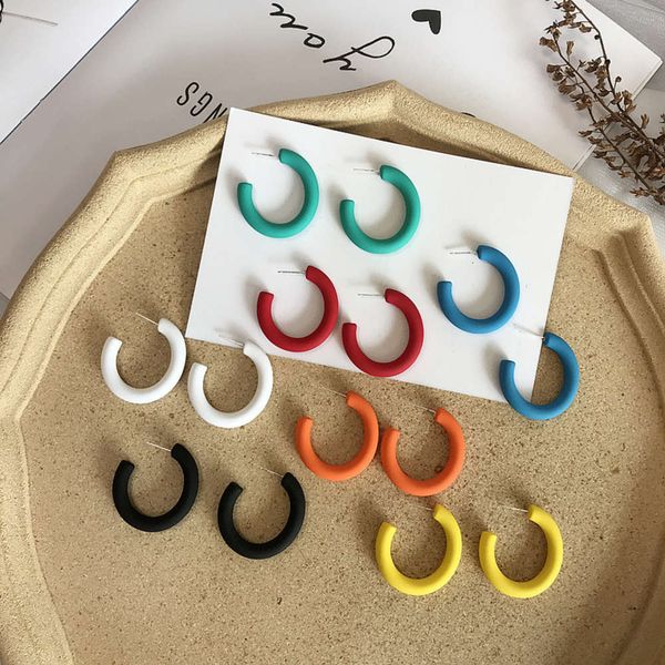 s925 silver needle new fashion acrylic net red circle candy color c-shaped earrings female ear accessories, Black
s925 silver needle new fashion acrylic net red circle candy color c-shaped earrings female ear accessories, Black