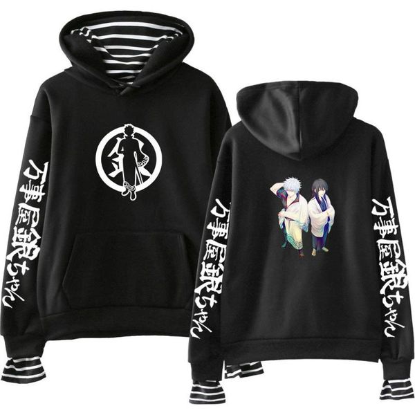 men's hoodies & sweatshirts japan anime gintama women men fake two piece hooded sweatshirt harajuku streetwear hip hop pullover clothes, Black
men's hoodies & sweatshirts japan anime gintama women men fake two piece hooded sweatshirt harajuku streetwear hip hop pullover clothes, Black