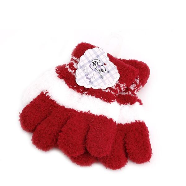 five fingers gloves cute kid full finger warm winter toddler knit rainbow mittens, Blue;gray
five fingers gloves cute kid full finger warm winter toddler knit rainbow mittens, Blue;gray