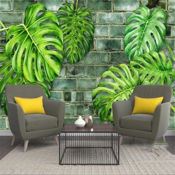 wallpapers milofi custom 3d wallpaper mural plant green leaf brick wall hand-painted background living room bedroom decoration wallpap
wallpapers milofi custom 3d wallpaper mural plant green leaf brick wall hand-painted background living room bedroom decoration wallpap