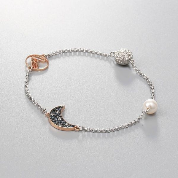 bracelet shi family mysterious moon female element crystal pearl letter, Golden;silver
bracelet shi family mysterious moon female element crystal pearl letter, Golden;silver