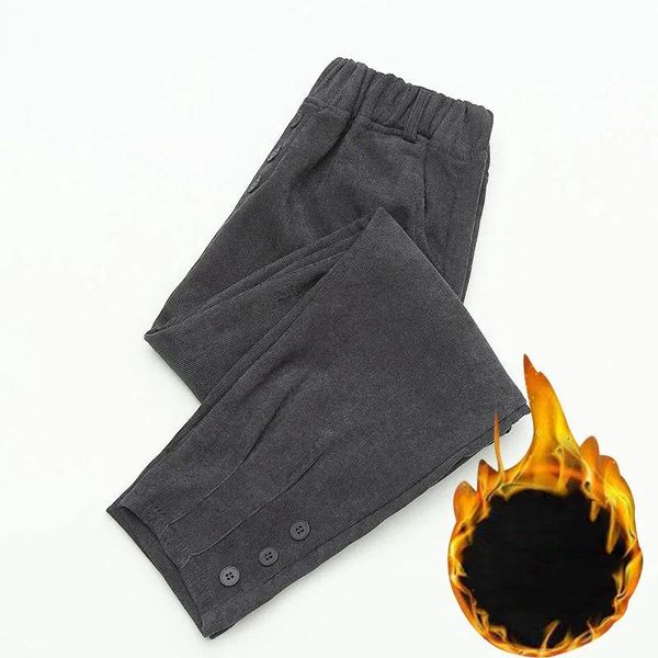 women's pants & capris 10xl ladies corduroy large size winter spring retro high waist casual loose harlan plush padded trousers, Black;white
women's pants & capris 10xl ladies corduroy large size winter spring retro high waist casual loose harlan plush padded trousers, Black;white