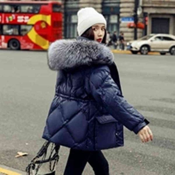 women's parkas down ladies jacket female xiaojing same short korean version small man slim fit waist silver fox big hair collar out of, Black
women's parkas down ladies jacket female xiaojing same short korean version small man slim fit waist silver fox big hair collar out of, Black