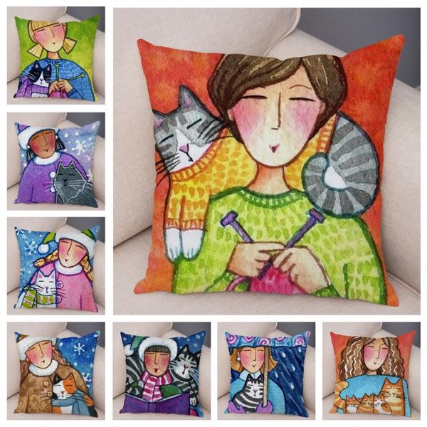 cushion/decorative pillow colorful cute cat cushion cover decor lovely pet cartoon animal pillowcase for sofa home car soft plush case 45x45
cushion/decorative pillow colorful cute cat cushion cover decor lovely pet cartoon animal pillowcase for sofa home car soft plush case 45x45
